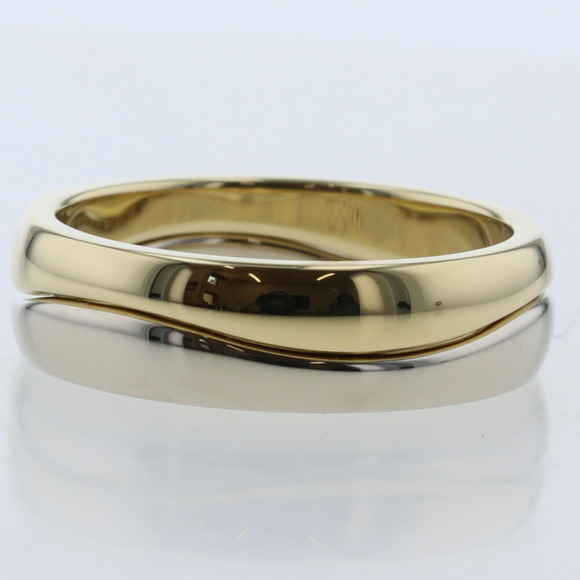 CARTIER Ring Love Me Double B47868400 K18 White Gold Yellow No. 10 Ladies - Picture 4 of 10